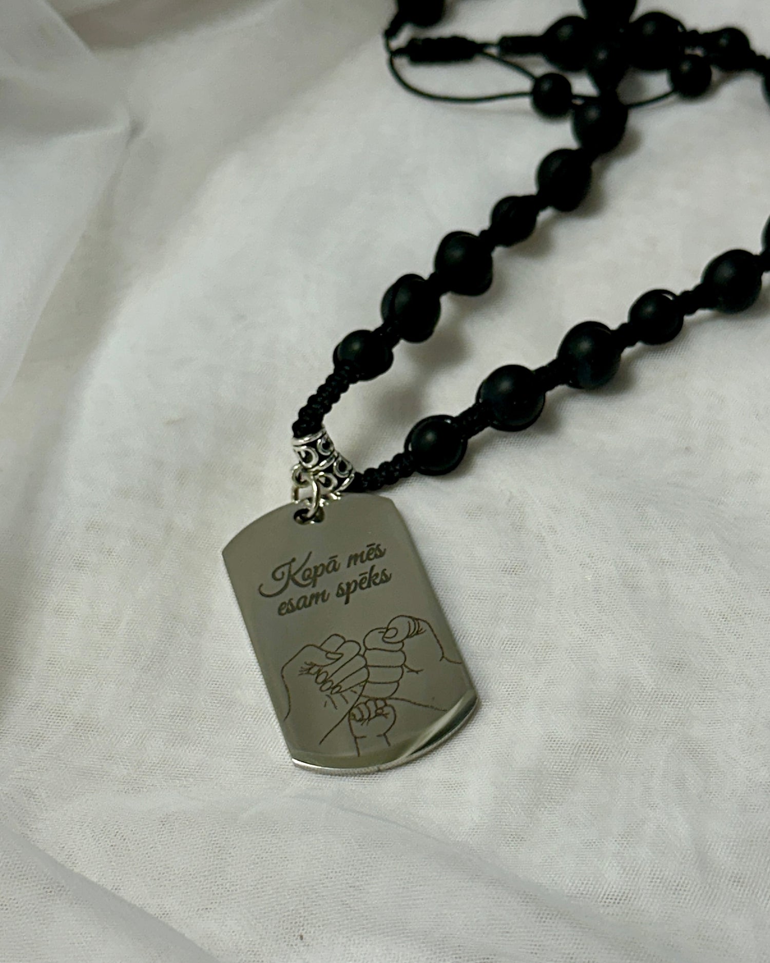 Sudraba autospoguļu dekors ''Mammu! Sargā sevi, jo Tev esam mēs!''